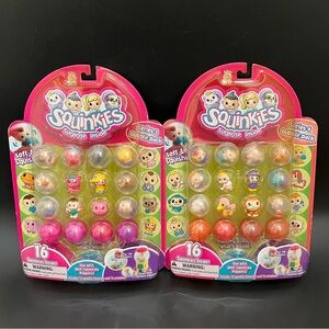 Vintage Lot of 2 Squinkies Bubble Pack Series 3 & 4 - New & Sealed